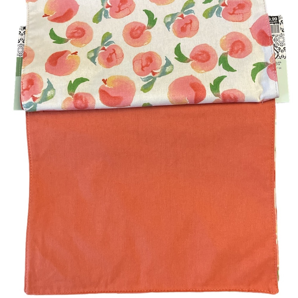 NWT  “Peachy Keen” 14” x 72” Table Runner - Picture 3 of 4